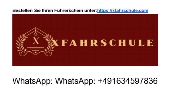 Kaufen Sie gefälschten Führerschein Deutsch